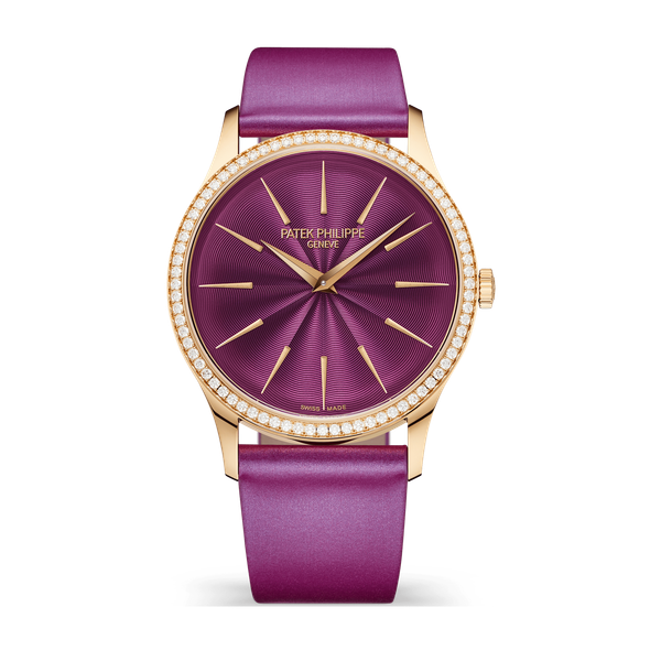 Patek Philippe Calatrava Purple Rose Gold Leather 35mm