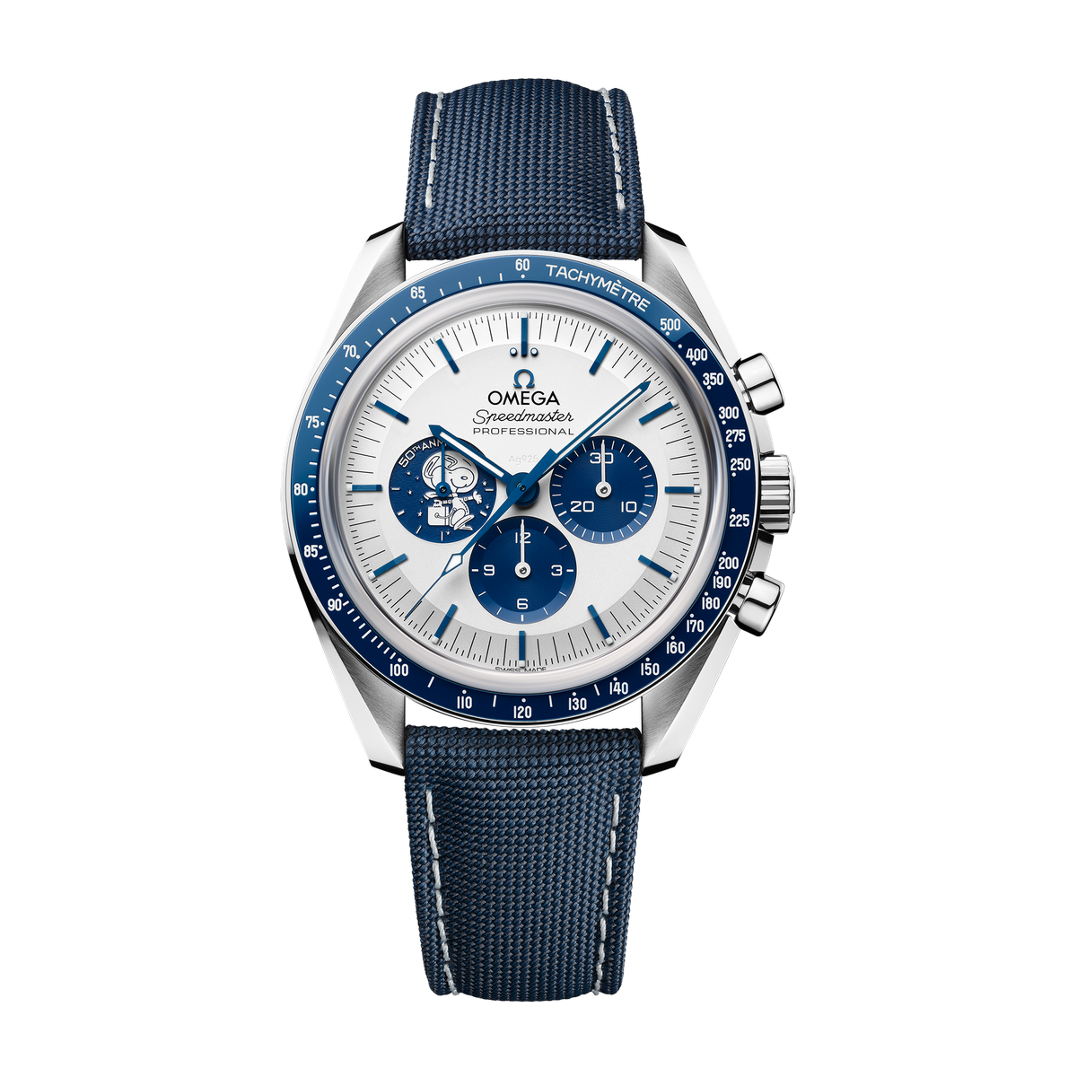 Omega Speedmaster Silver Steel Fabric 42mm