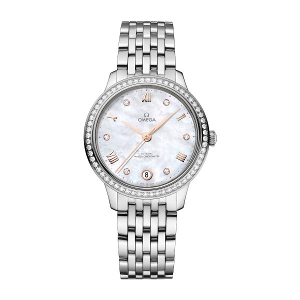 Omega De Ville Prestige White Steel 34mm