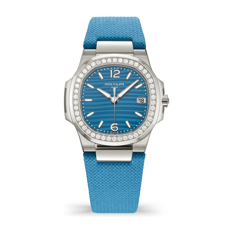 Patek Philippe Nautilus Turquoise White Gold Rubber 32mm