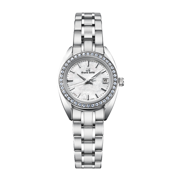Grand Seiko Heritage Refined Essentials Mother of Pearl Steel Alligator Leather 26mm