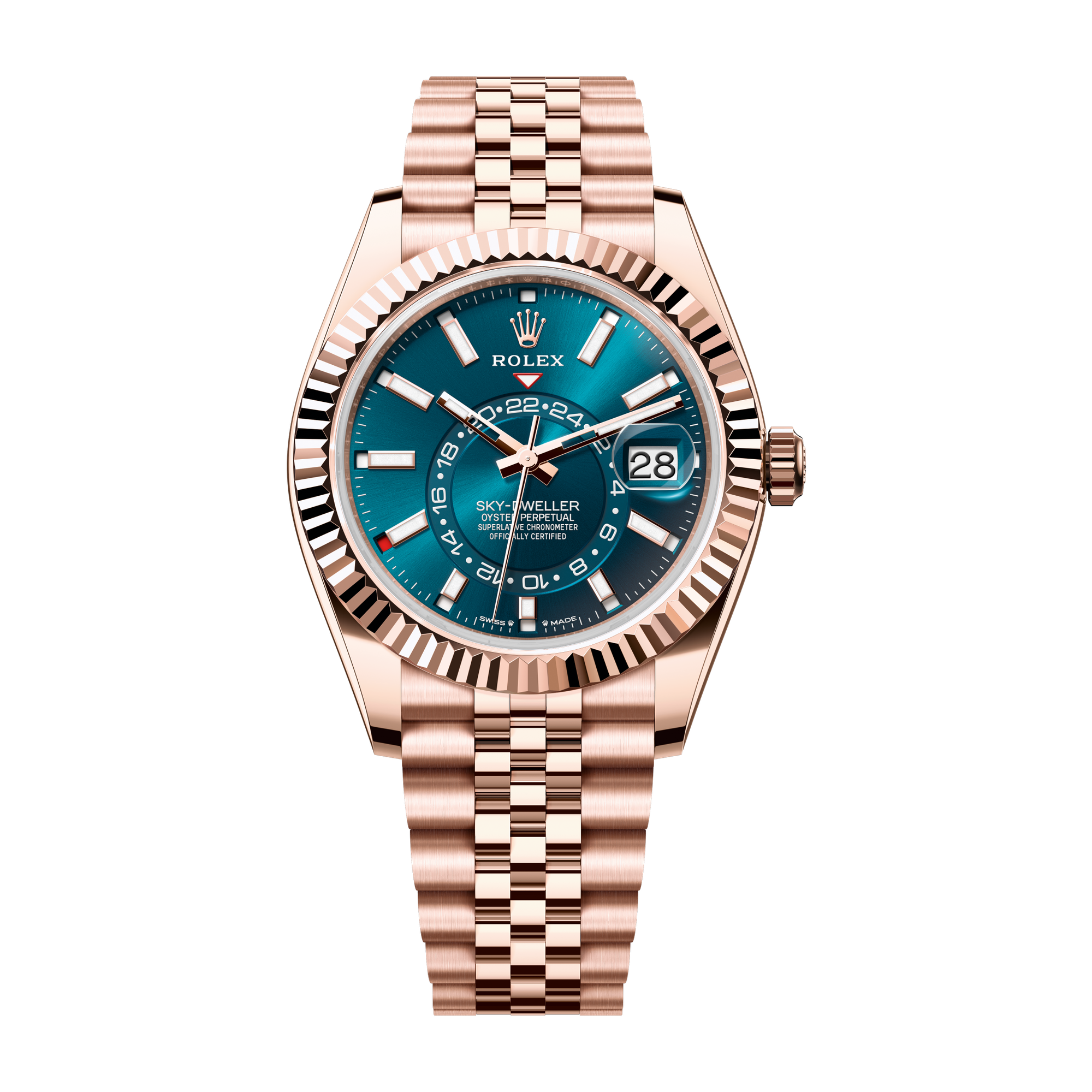 Rolex Sky-Dweller Green Rose Gold 42mm