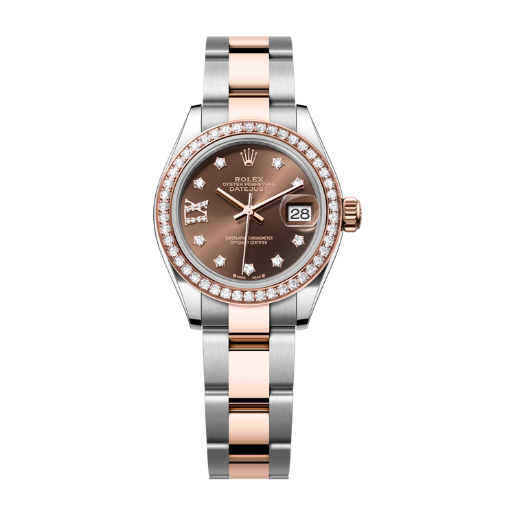 Rolex Lady-Datejust Chocolate Two-Tone 28mm