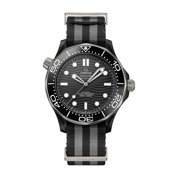 Omega Seamaster Diver 300M Black Ceramic Fabric 43.5mm
