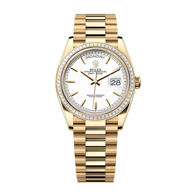 Rolex Day-Date 36 White Yellow Gold 36mm