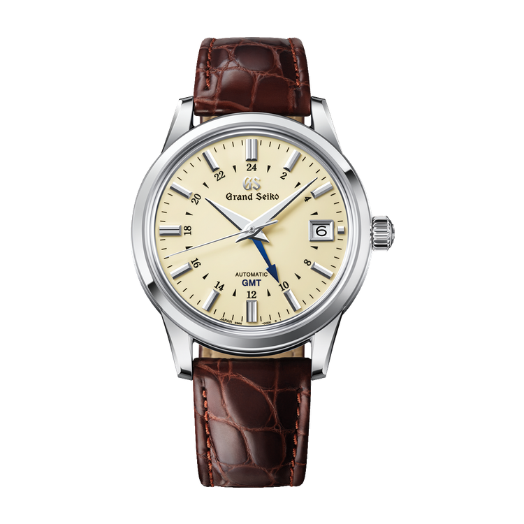 Grand Seiko Elegance Contemporary Classics Ivory Steel Alligator Leather 39.5mm