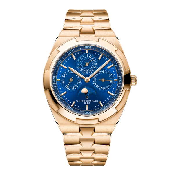Vacheron Constantin Overseas Perpetual Calendar Ultra-thin Blue Rose Gold 41.5mm
