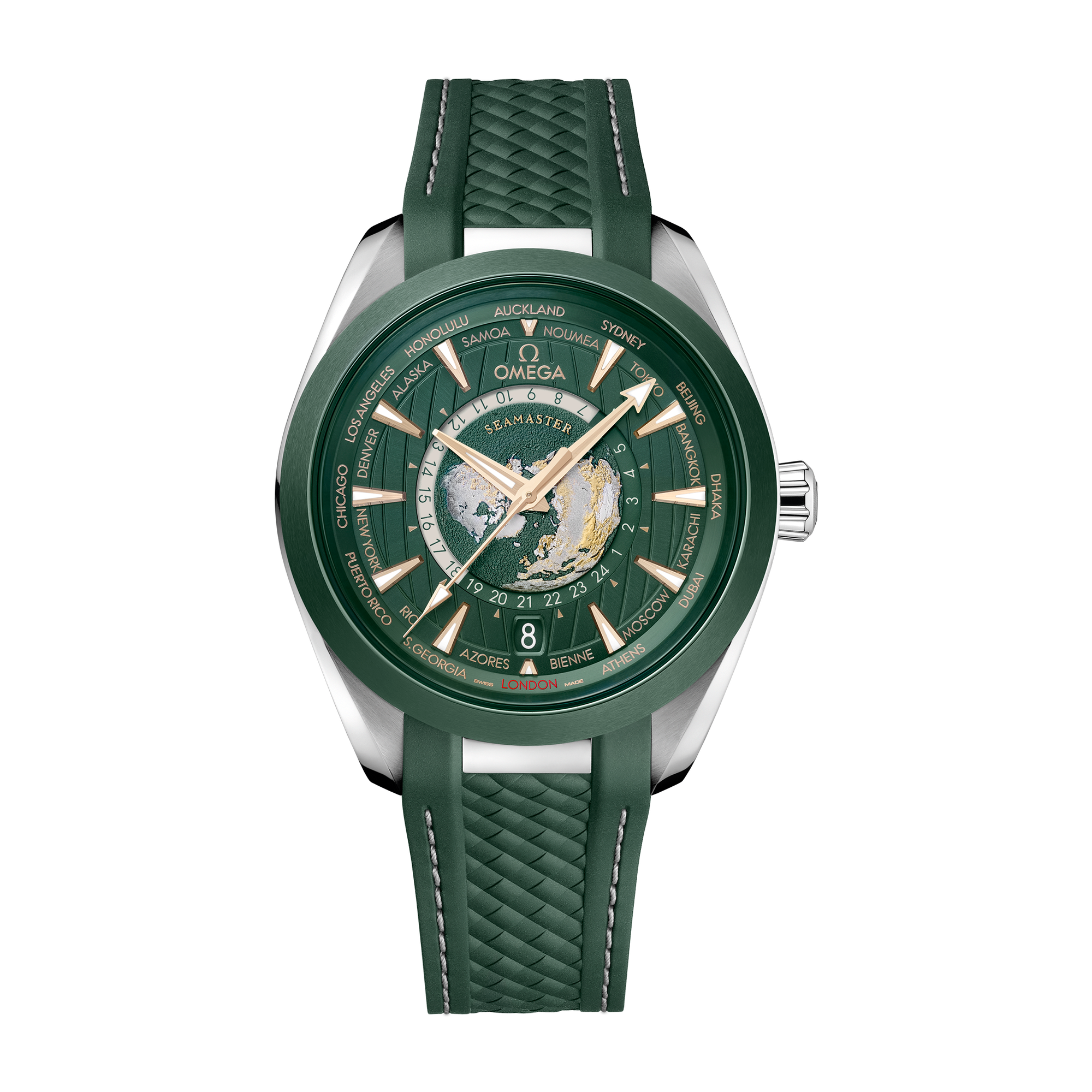Omega Seamaster Aqua Terra 150M Green Steel Rubber 43mm