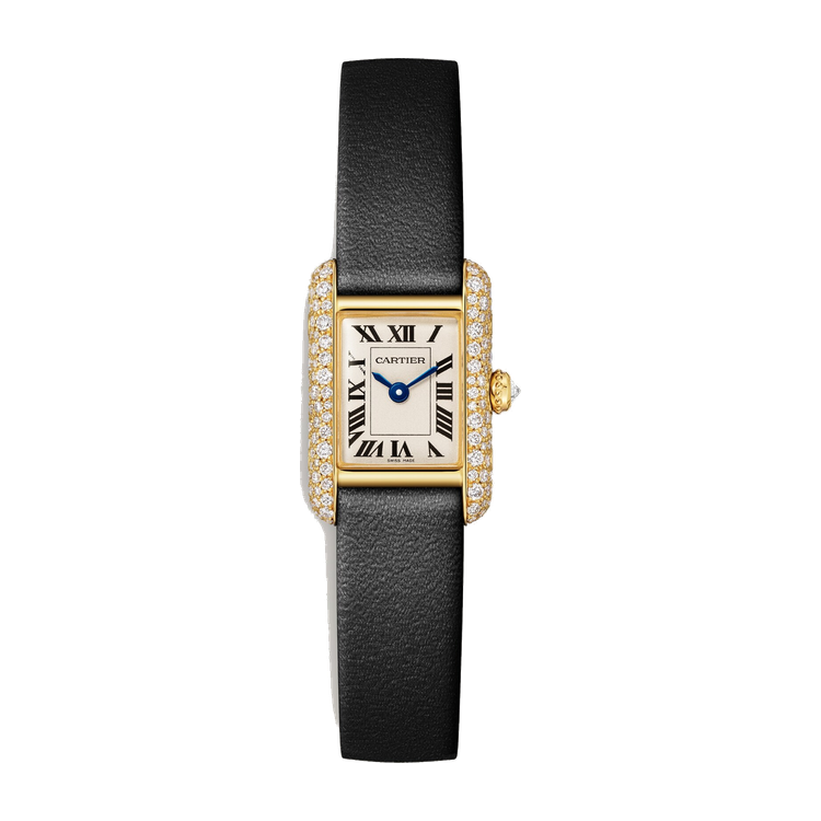 Cartier Tank Louis Cartier Silver Yellow Gold Leather 16.5mm