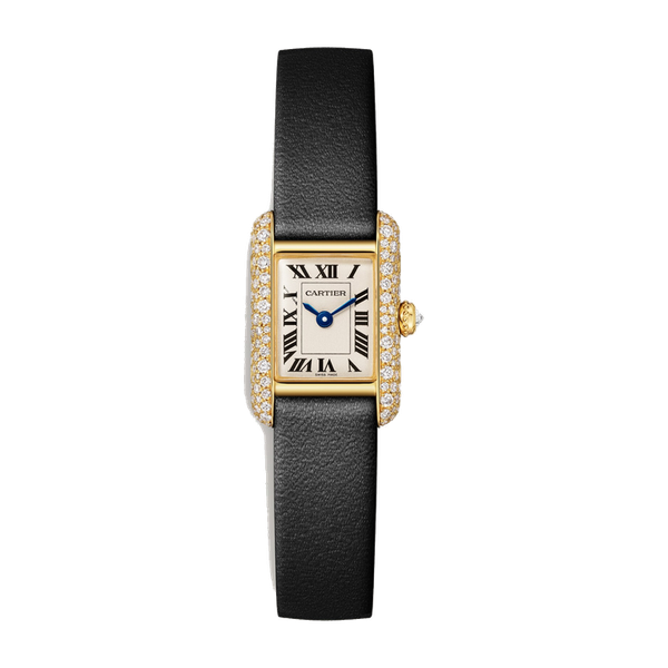 Cartier Tank Louis Cartier Silver Yellow Gold Leather 16.5mm