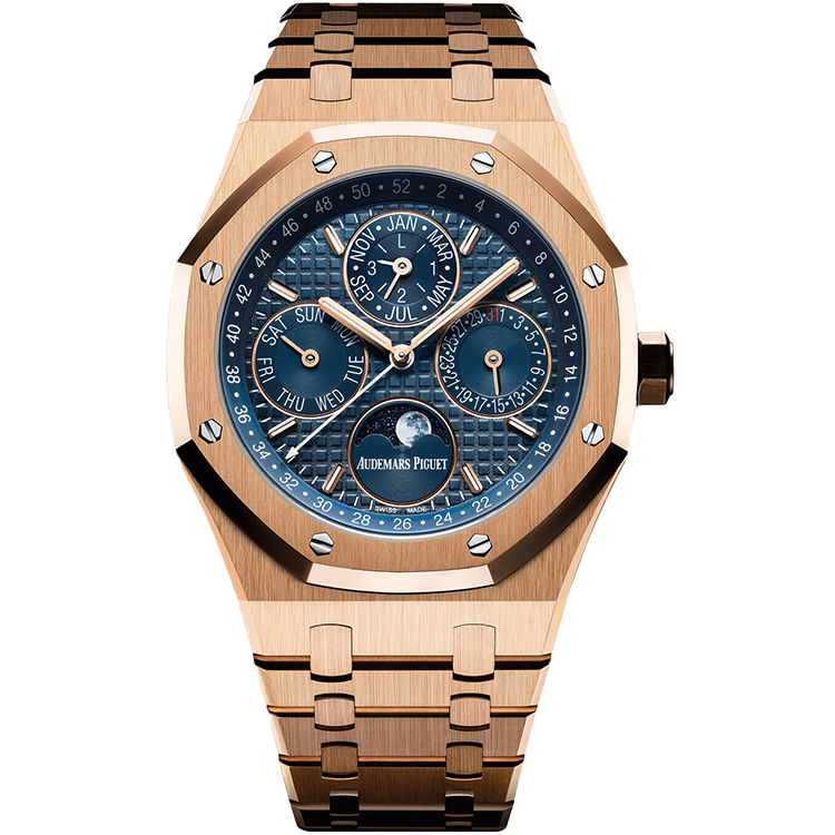 Audemars Piguet Royal Oak Perpetual Calendar Blue Rose Gold 41mm