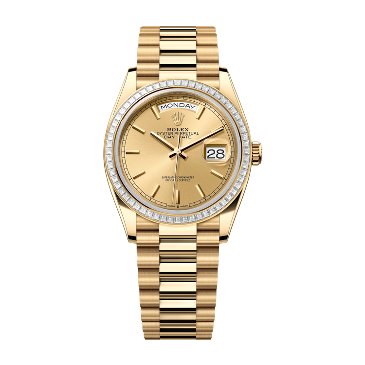 Rolex Day-Date 36 Champagne Yellow Gold 36mm