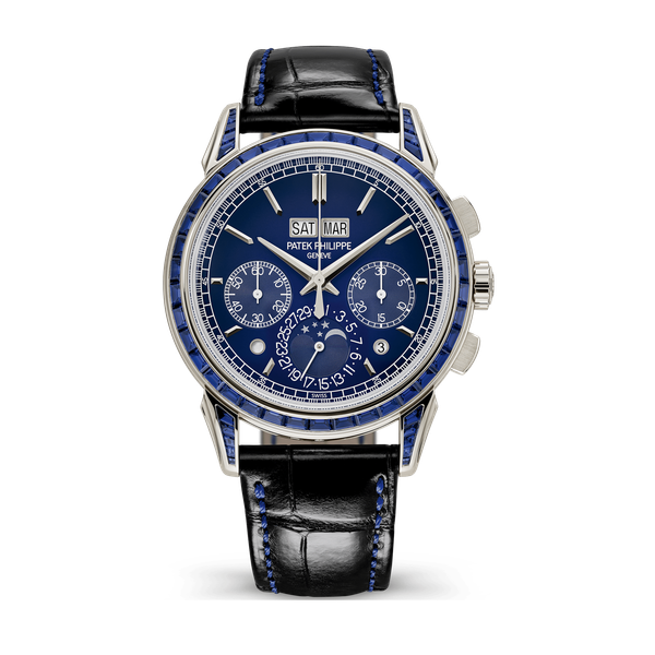 Patek Philippe Grand Complications Blue Platinum Alligator Leather 41mm