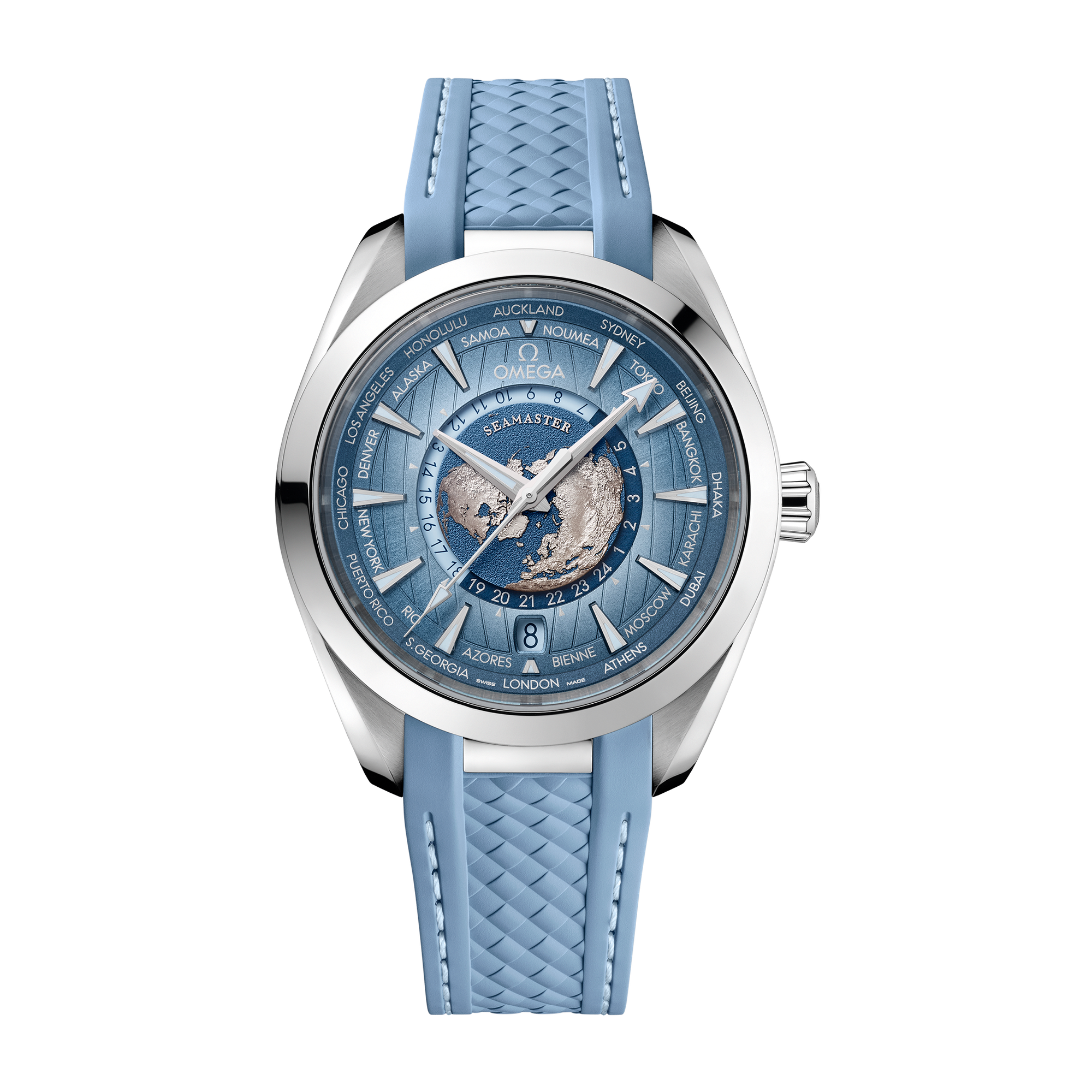 Omega Seamaster Aqua Terra 150M Blue Steel Rubber 43mm