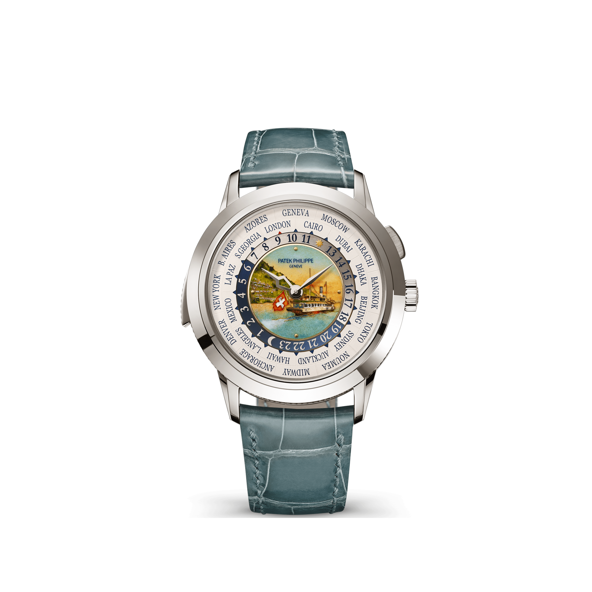 Patek Philippe Grand Complications Brown White Gold Alligator Leather 40.2mm