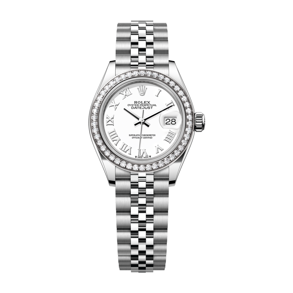 Rolex Lady-Datejust White Steel & White Gold 28mm