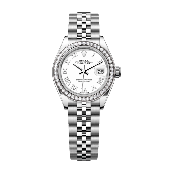 Rolex Lady-Datejust White Steel & White Gold 28mm