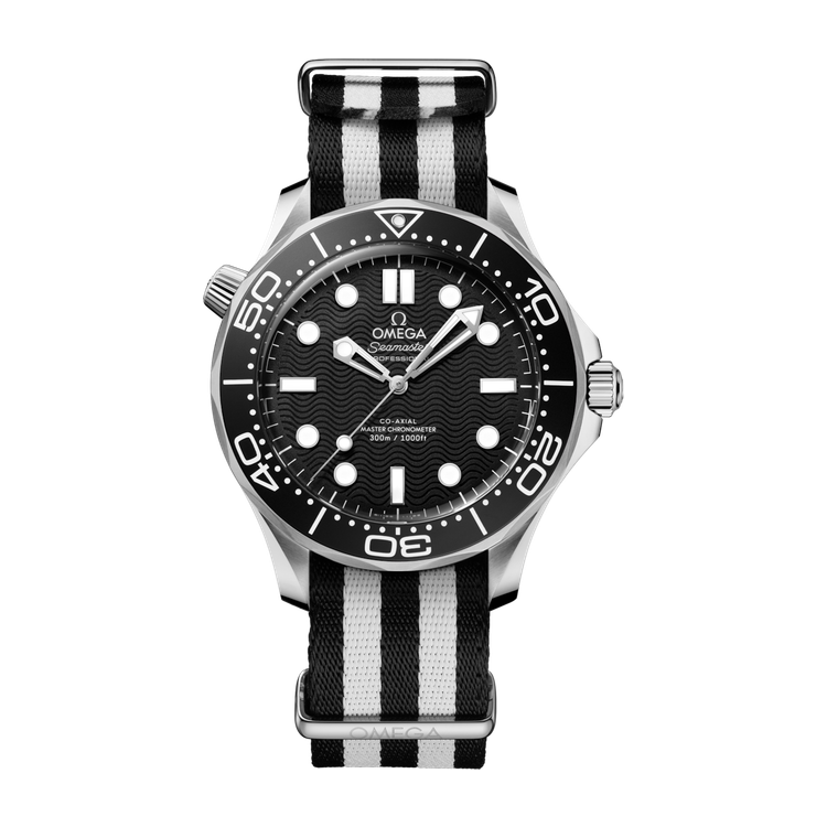 Omega Seamaster Diver 300M Black Steel Fabric 42mm