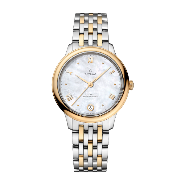 Omega De Ville Prestige White Two-Tone 34mm