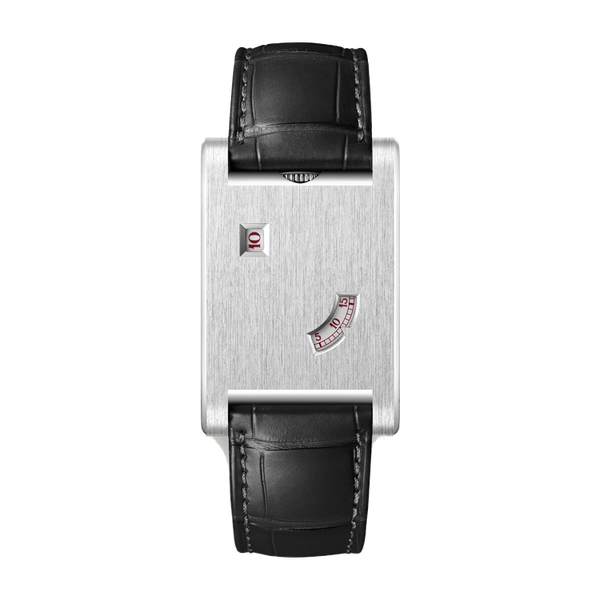 Cartier Tank à Guichets Platinum Alligator Leather 24.8mm