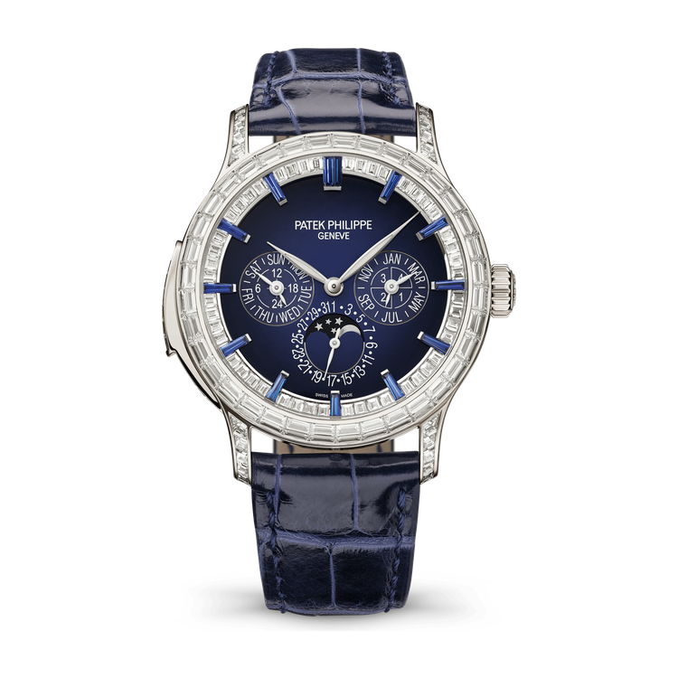 Patek Philippe Grand Complications Blue Platinum Alligator Leather 42mm
