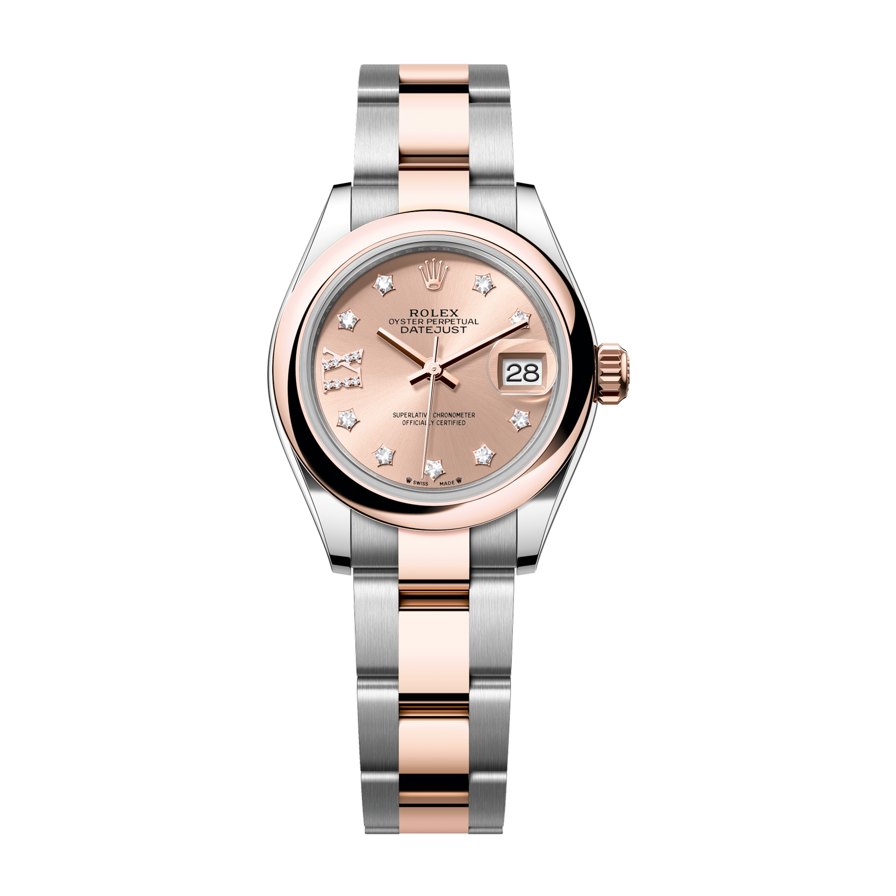 Rolex Lady-Datejust Rose Gold Two-Tone 28mm