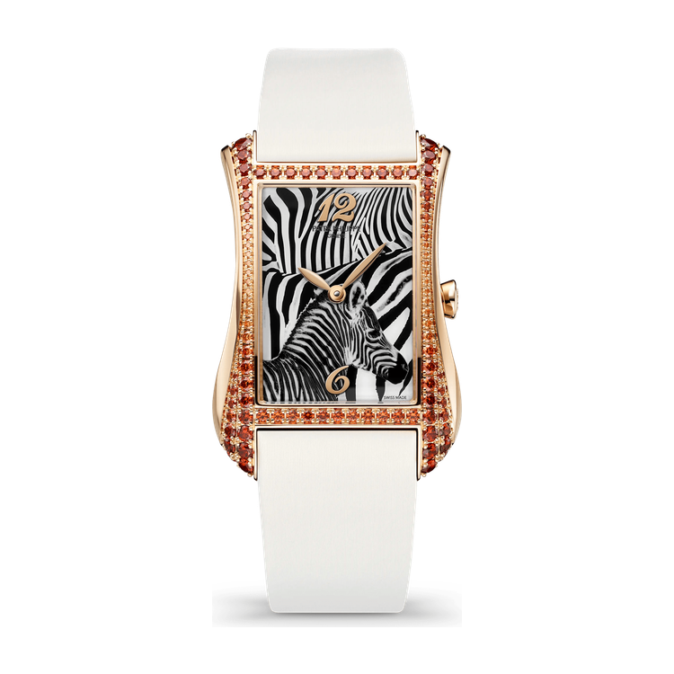 Patek Philippe Gondolo Serata Black Rose Gold Leather 28.6 x 40.85mm