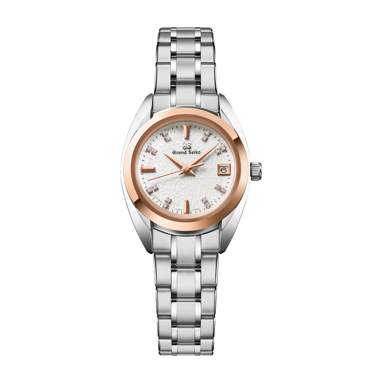 Grand Seiko Heritage Refined Essentials White Two-Tone Alligator Leather 26mm