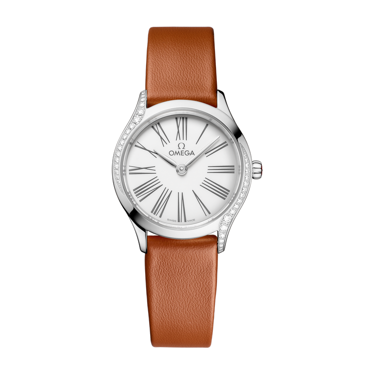 Omega De Ville Mini Trésor White Steel Leather 26mm