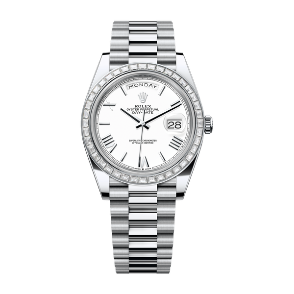 Rolex Day-Date 40 White Platinum 40mm