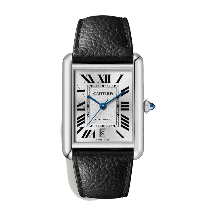 Cartier Tank Must Silver Steel Leather 31mm