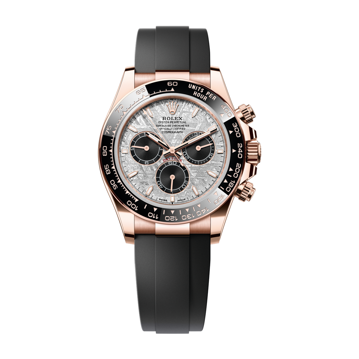 Rolex Cosmograph Daytona Meteorite Rose Gold Rubber 40mm
