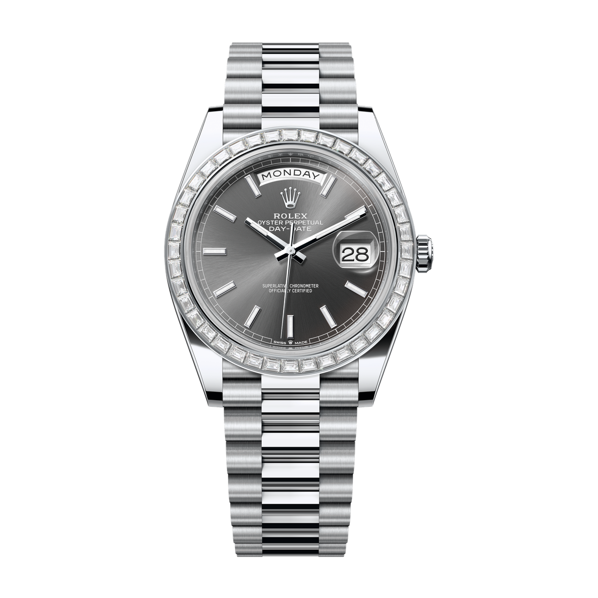 Rolex Day-Date 40 Dark Grey Platinum 40mm