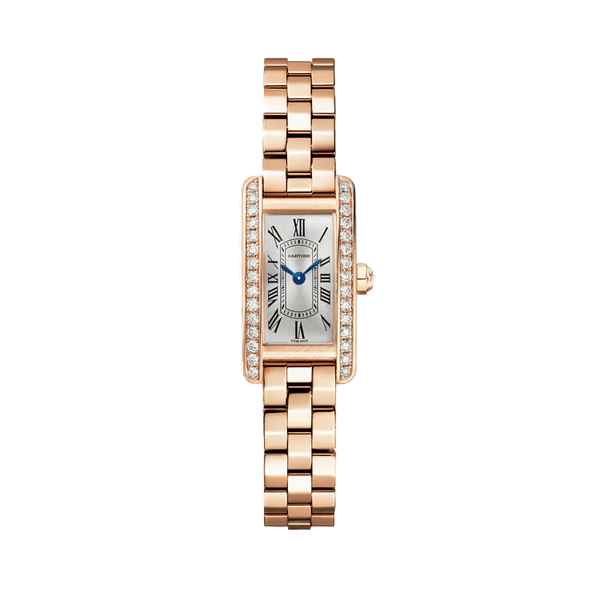 Cartier Tank Américaine Silver Rose Gold 15.2mm