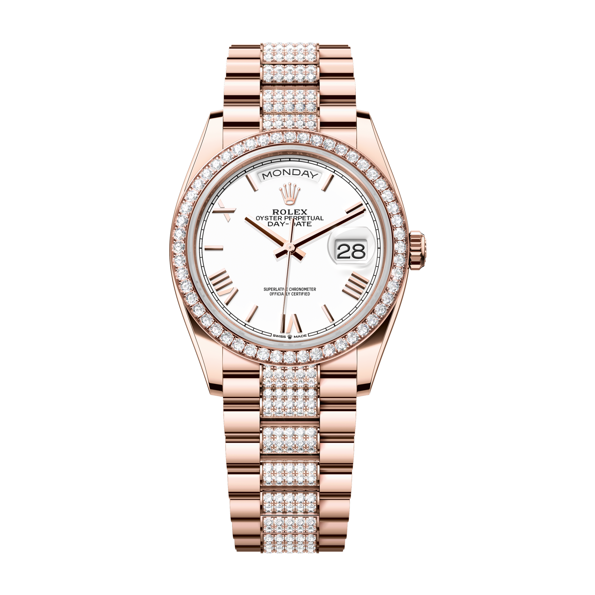 Rolex Day-Date 36 White Rose Gold 36mm