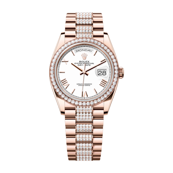 Rolex Day-Date 36 White Rose Gold 36mm