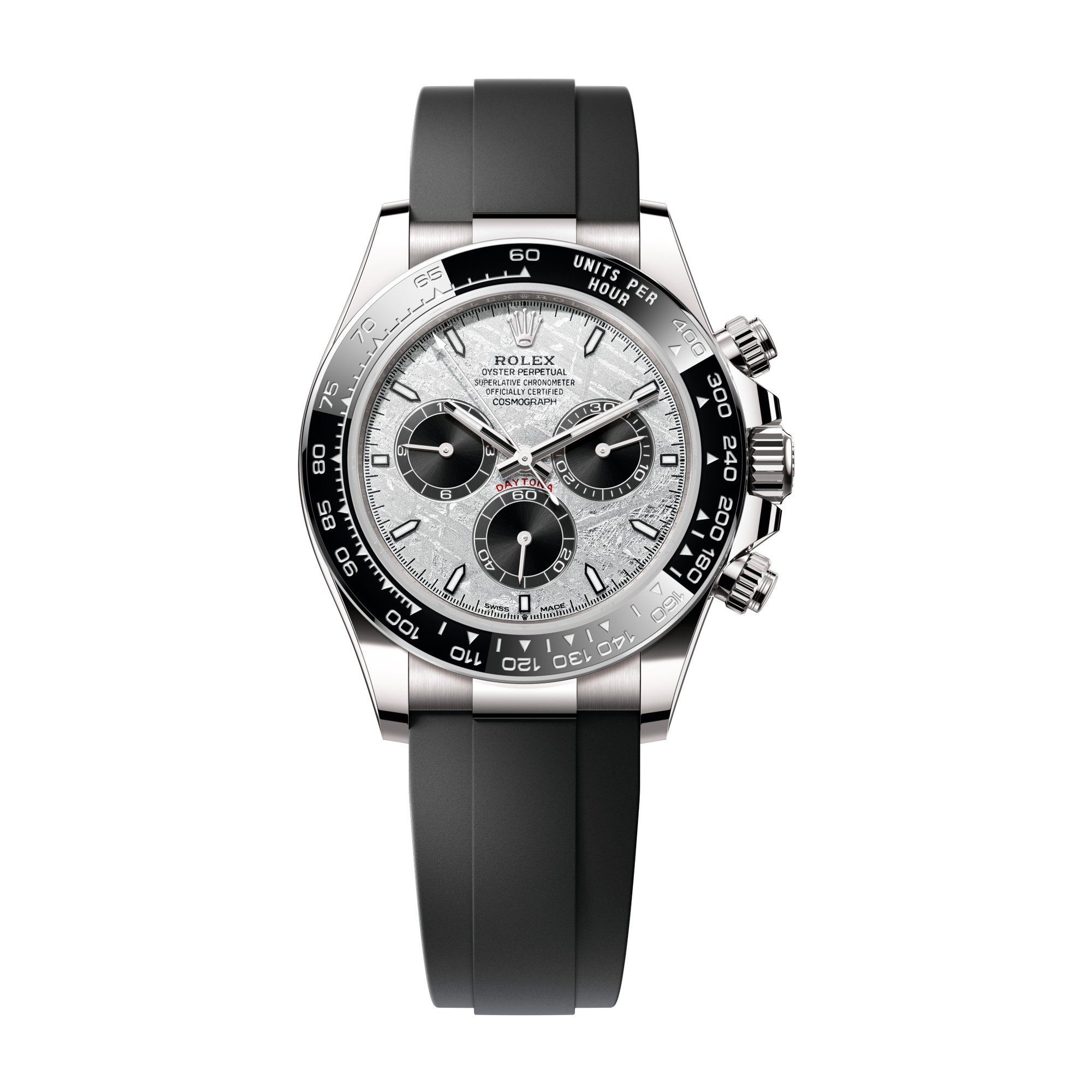 Rolex Cosmograph Daytona Meteorite White Gold Rubber 40mm
