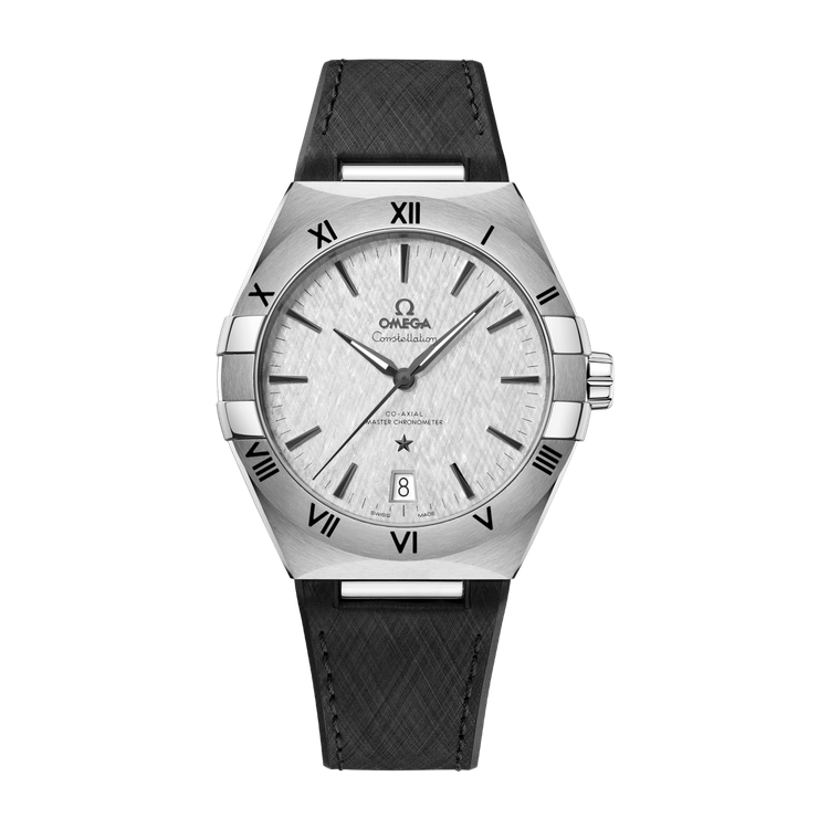 Omega Constellation Grey Steel Rubber 41mm