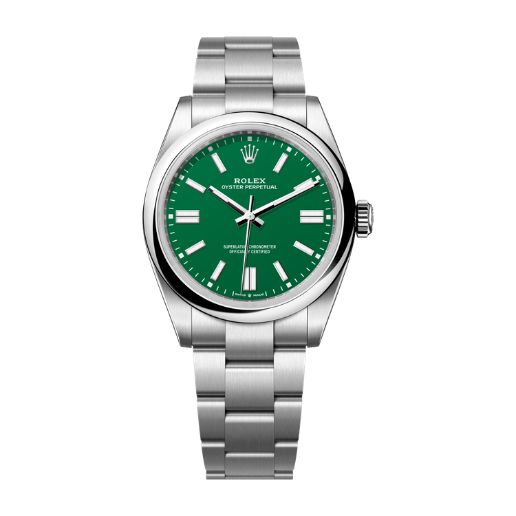 Rolex Oyster Perpetual 41 Green Steel 41mm