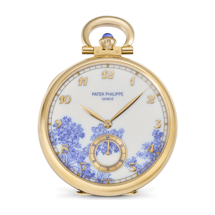 Patek Philippe "Toile de Jouy" Rare Handcrafts White Yellow Gold 45mm
