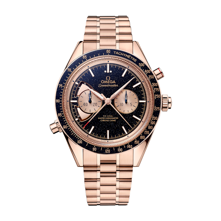 Omega Speedmaster Chrono Chime Blue Rose Gold 45mm