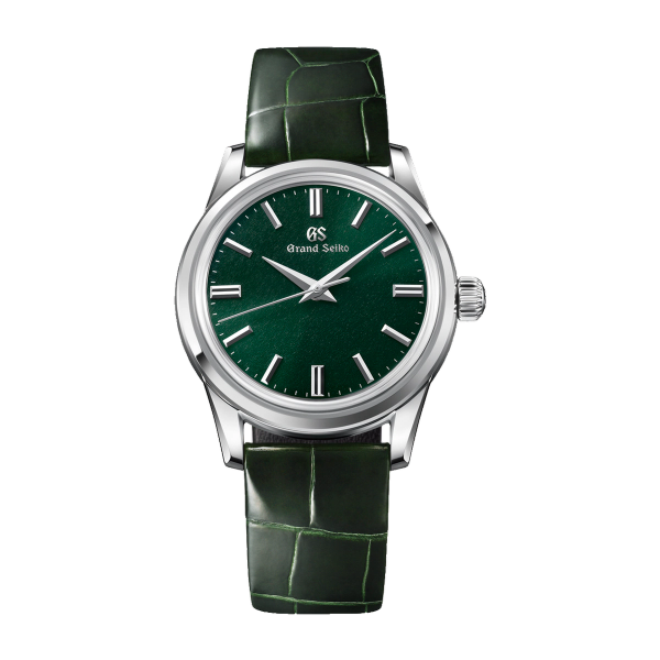 Grand Seiko Elegance Contemporary Classics Green Steel Alligator Leather 37.3mm