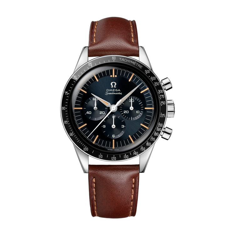 Omega Speedmaster First OMEGA in Space Blue Steel Leather 39.7mm