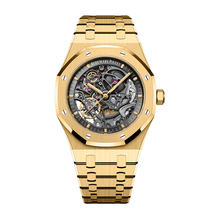 Audemars Piguet Royal Oak Double Balance Wheel Openworked Skeleton Yellow Gold 41mm
