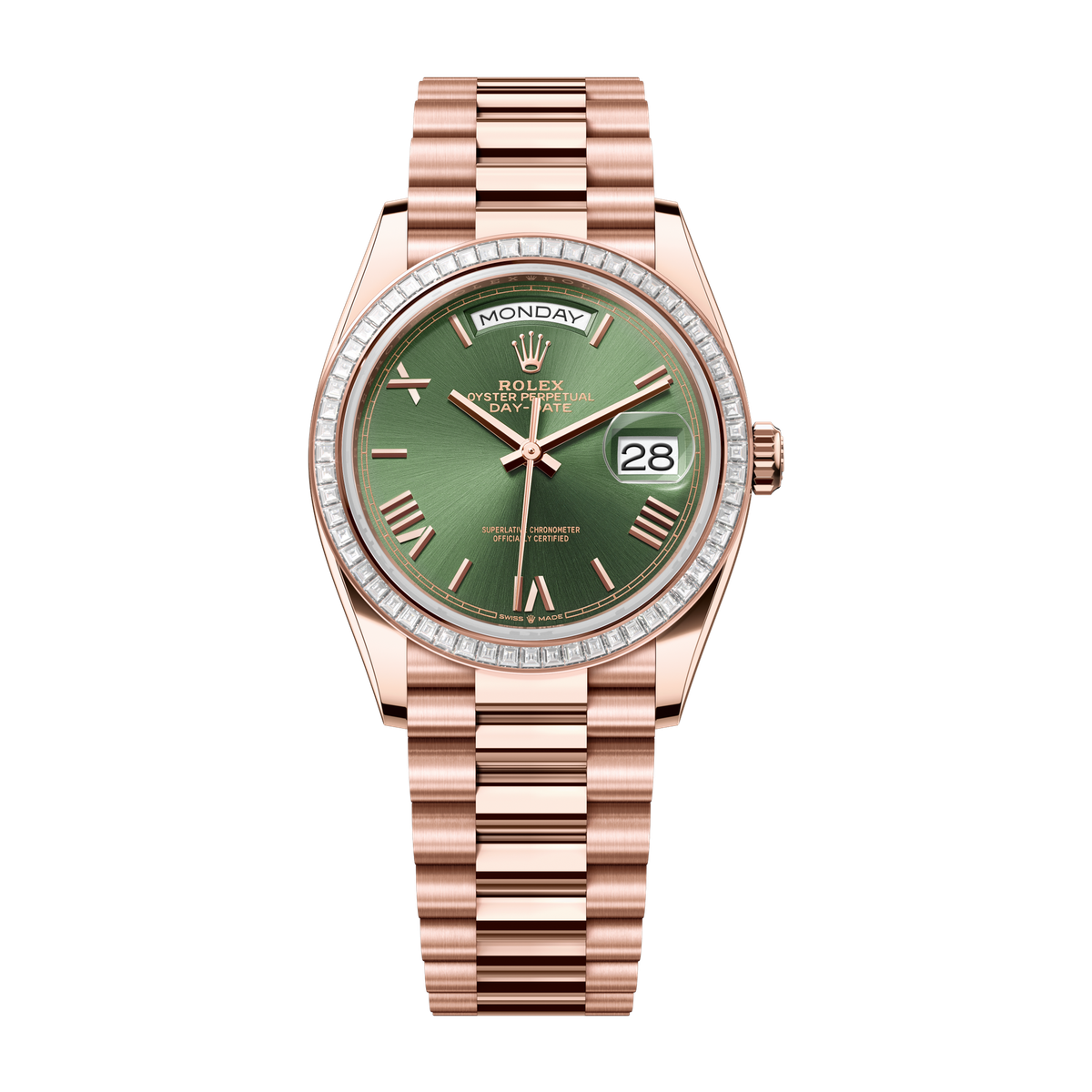 Rolex Day-Date 36 Green Rose Gold 36mm