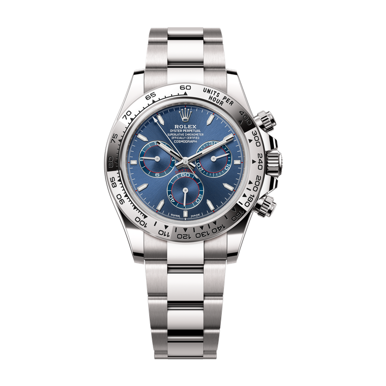 Rolex Cosmograph Daytona Blue White Gold 40mm