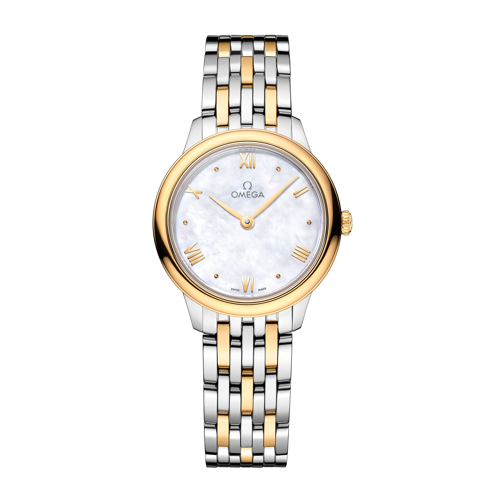 Omega De Ville Prestige White Two-Tone 27.5mm