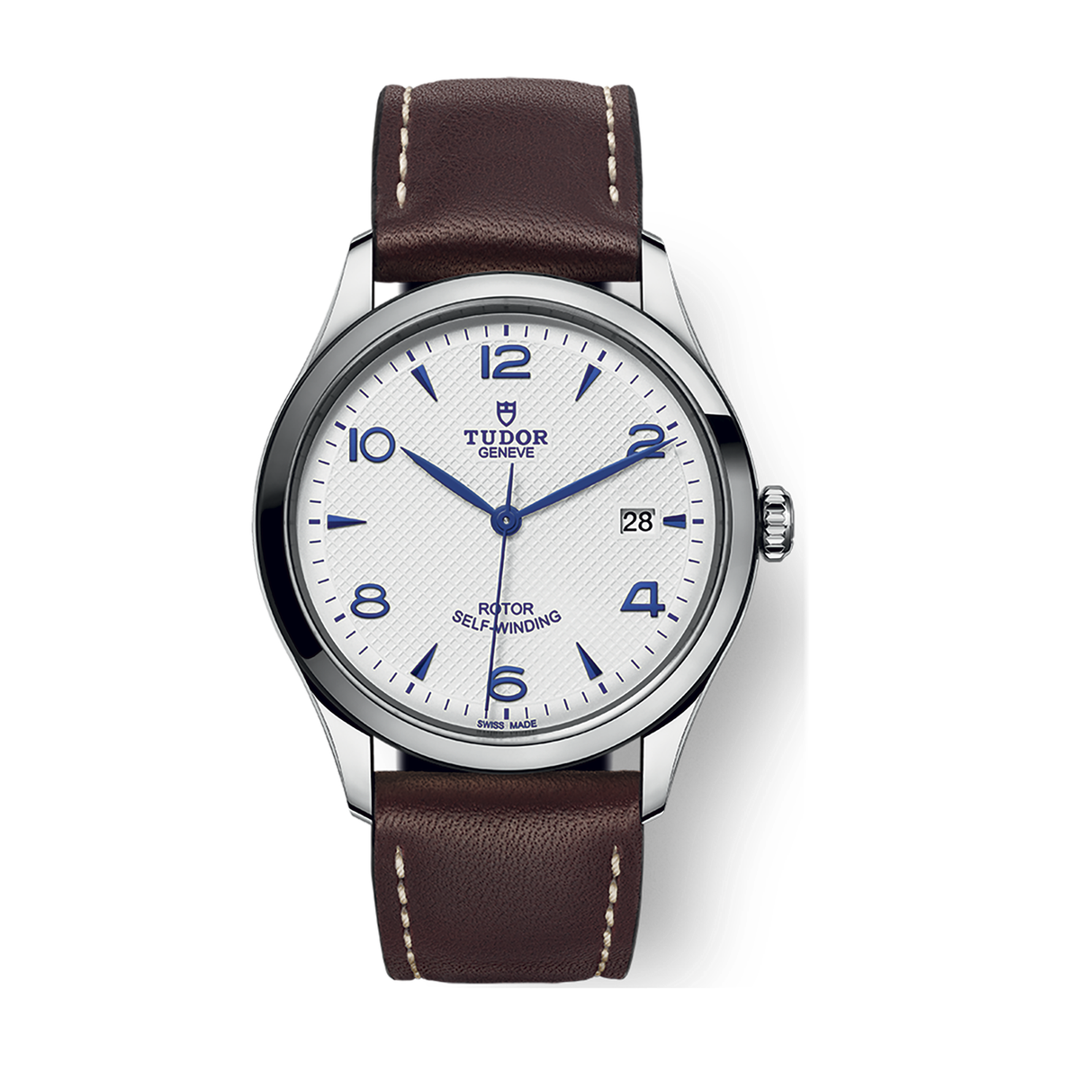 Tudor 1926 39 White Steel Leather 39mm