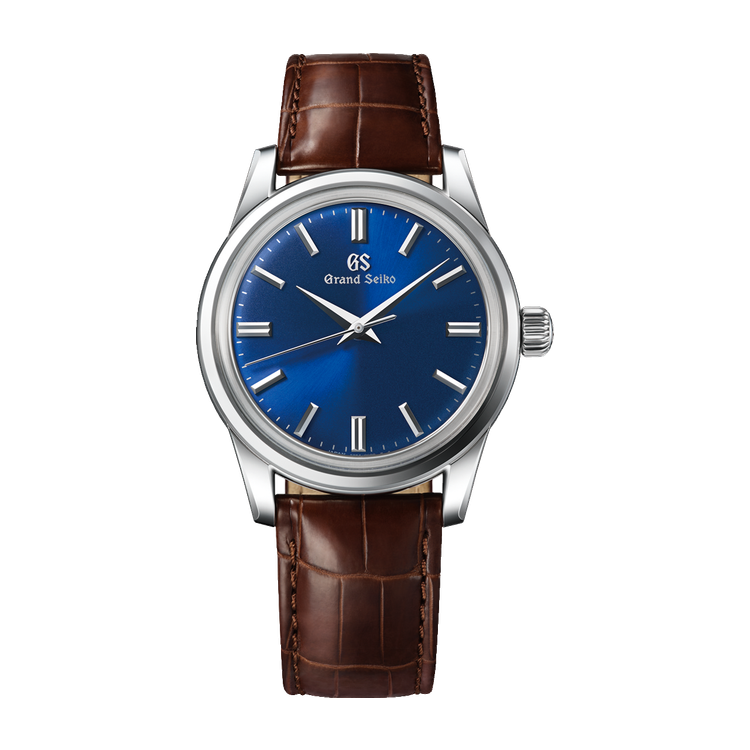 Grand Seiko Elegance Contemporary Classics Blue Steel Alligator Leather 37.3mm