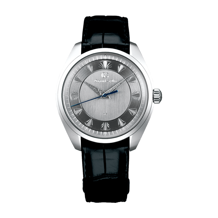 Grand Seiko Elegance Thin Dress Series Silver Platinum Alligator Leather 39mm